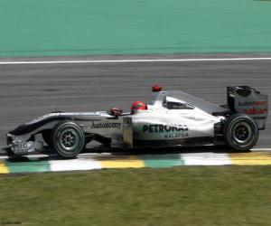 Puzzle Michael Schumacher - Mercedes - Interlagos 2010